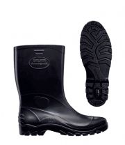 BOTA PVC CANO CURTO PRETA - CALFOR